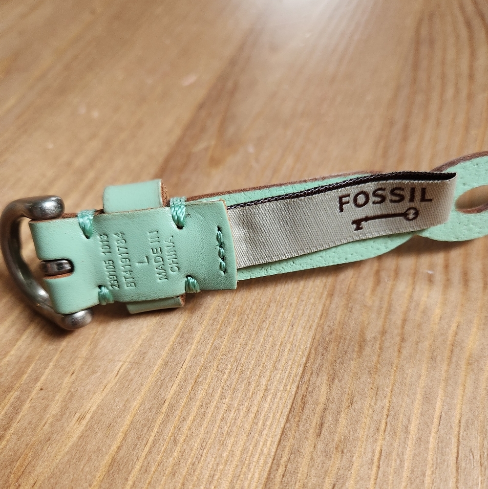 Fossil Mint Green belt